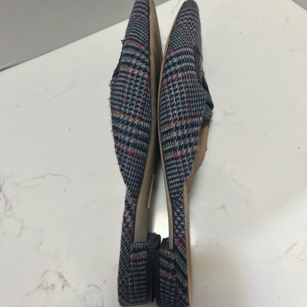 J. Crew Tweed Loafer Mules 7